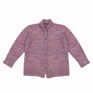 ELENA MIRO Variegated Yarn Cardigan